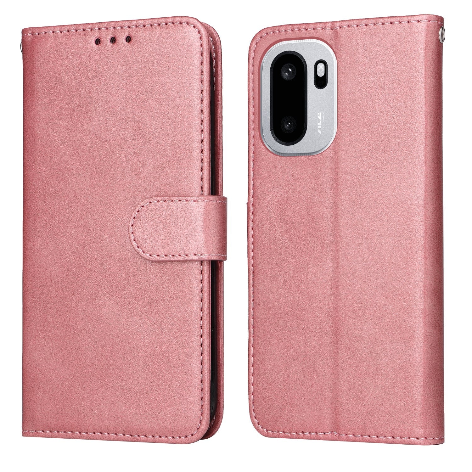 EIDERWOOD OnePlus 15R Kunstlæder Flip Cover m. Strop - Lyserød