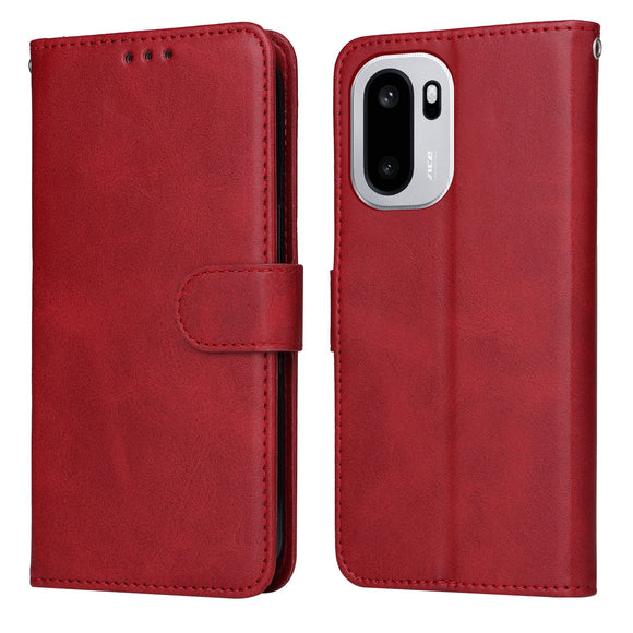 EIDERWOOD OnePlus 15R Kunstlæder Flip Cover m. Strop - Rød