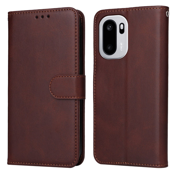 EIDERWOOD OnePlus 15R Kunstlæder Flip Cover m. Strop - Brun