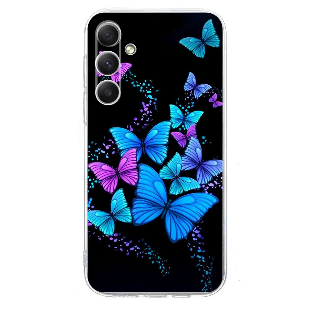 Samsung Galaxy A57 EIDERWOOD Fleksibelt Plast Cover m. Mønster - Sommerfugle