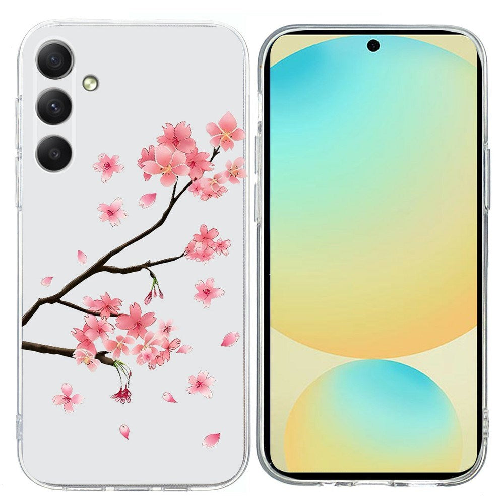 Samsung Galaxy A57 EIDERWOOD Fleksibelt Plast Cover m. Mønster - Blommeblomst