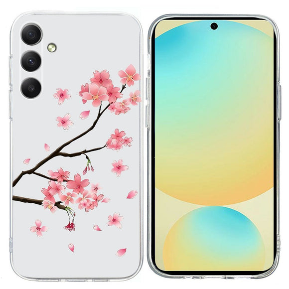 Samsung Galaxy A57 EIDERWOOD Fleksibelt Plast Cover m. Mønster - Blommeblomst