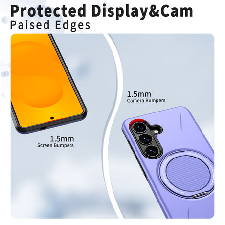 Samsung Galaxy S26 EIDERWOOD Hybrid Plast Cover m. Roterende Kickstand - Lilla