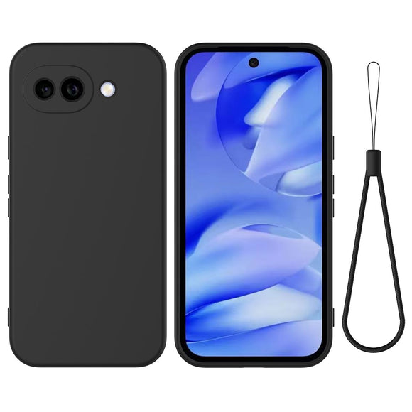 Google Pixel 10a EIDERWOOD Foret Silikone Cover m. Strop - Sort