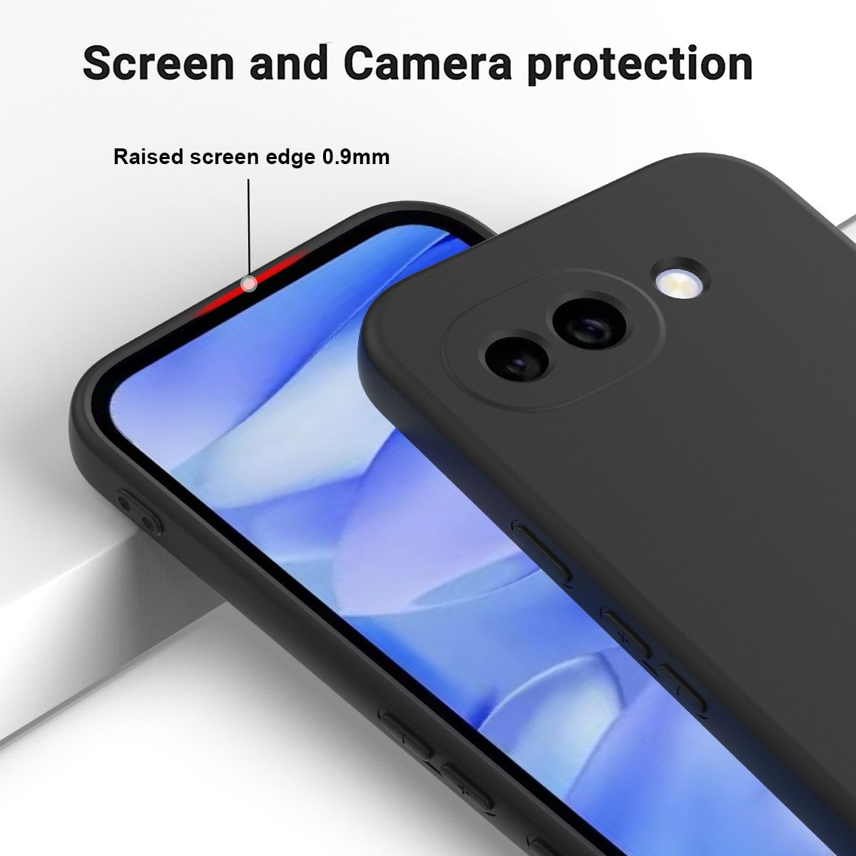 Google Pixel 10a EIDERWOOD Foret Silikone Cover m. Strop - Sort