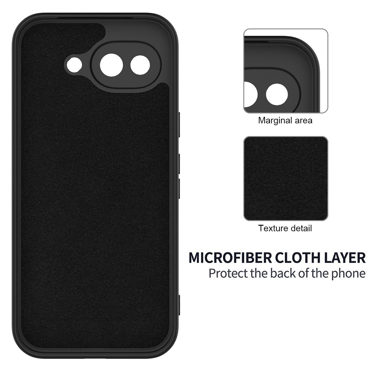 Google Pixel 10a EIDERWOOD Foret Silikone Cover m. Strop - Sort