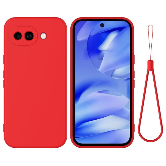 Google Pixel 10a EIDERWOOD Foret Silikone Cover m. Strop - Rød
