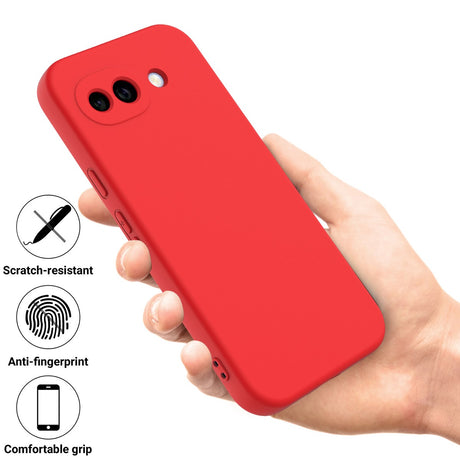 Google Pixel 10a EIDERWOOD Foret Silikone Cover m. Strop - Rød
