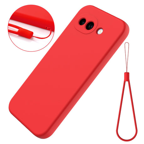 Google Pixel 10a EIDERWOOD Foret Silikone Cover m. Strop - Rød