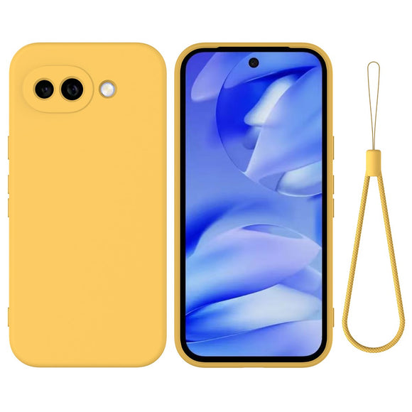 Google Pixel 10a EIDERWOOD Foret Silikone Cover m. Strop - Gul