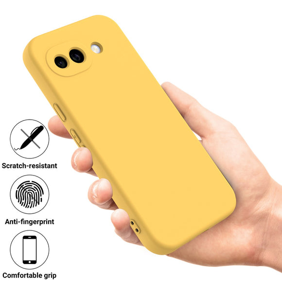 Google Pixel 10a EIDERWOOD Foret Silikone Cover m. Strop - Gul