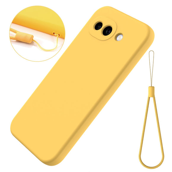 Google Pixel 10a EIDERWOOD Foret Silikone Cover m. Strop - Gul
