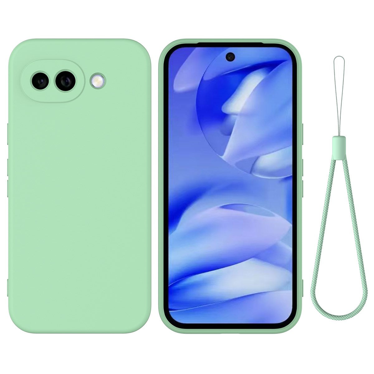 Google Pixel 10a EIDERWOOD Foret Silikone Cover m. Strop - Grøn