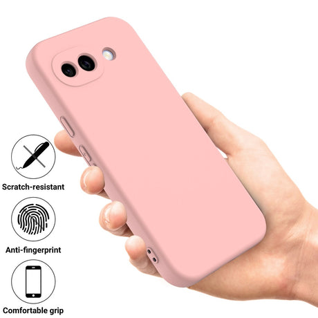 Google Pixel 10a EIDERWOOD Foret Silikone Cover m. Strop - Lyserød
