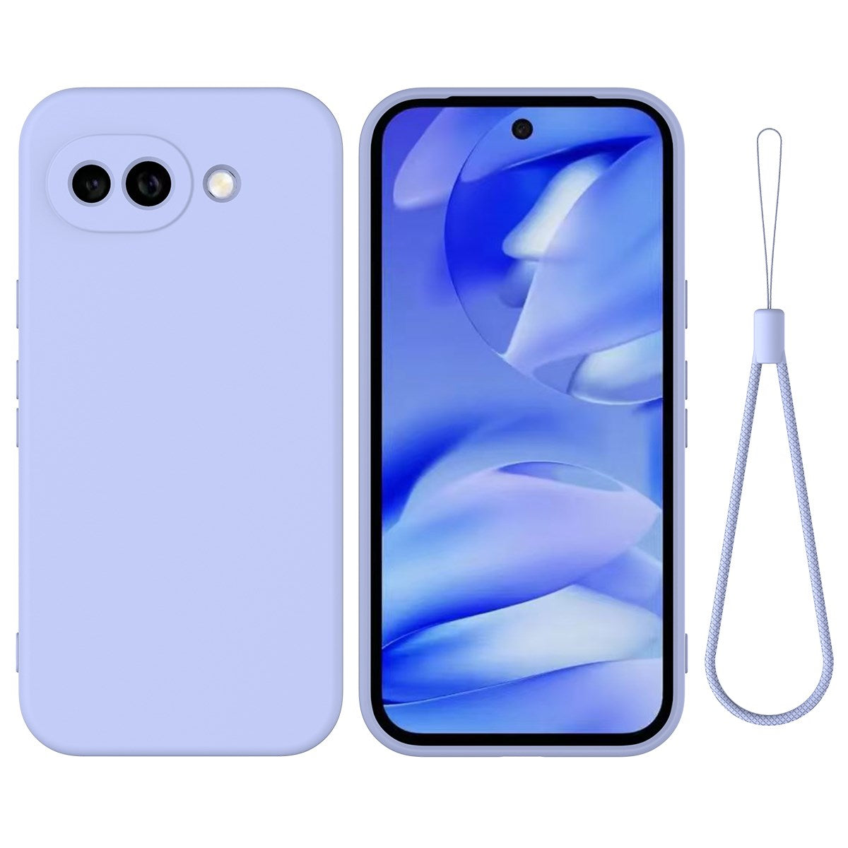 Google Pixel 10a EIDERWOOD Foret Silikone Cover m. Strop - Lilla