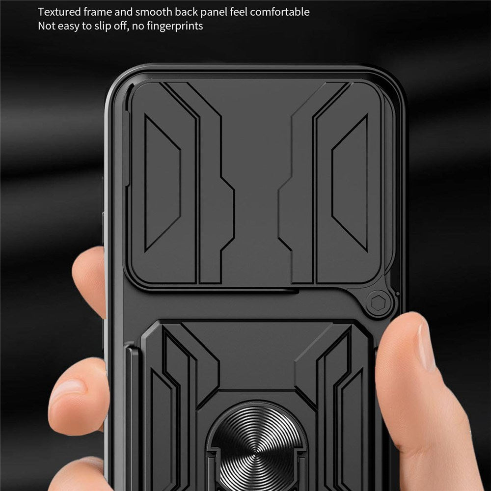 OPPO Find X9 Pro EIDERWOOD Håndværkercover m. 360° Roterbar Camslider / Kickstand / Kortholder - Sort