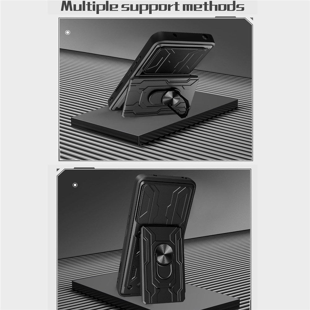 OPPO Find X9 Pro EIDERWOOD Håndværkercover m. 360° Roterbar Camslider / Kickstand / Kortholder - Sort