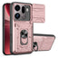OPPO Find X9 Pro EIDERWOOD Håndværkercover m. 360° Roterbar Camslider / Kickstand / Kortholder - Rose Gold