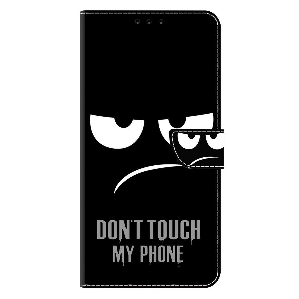 Samsung Galaxy A37 EIDERWOOD Flipcover m. Kortholder & Ståfunktion - "Don't Touch My Phone"