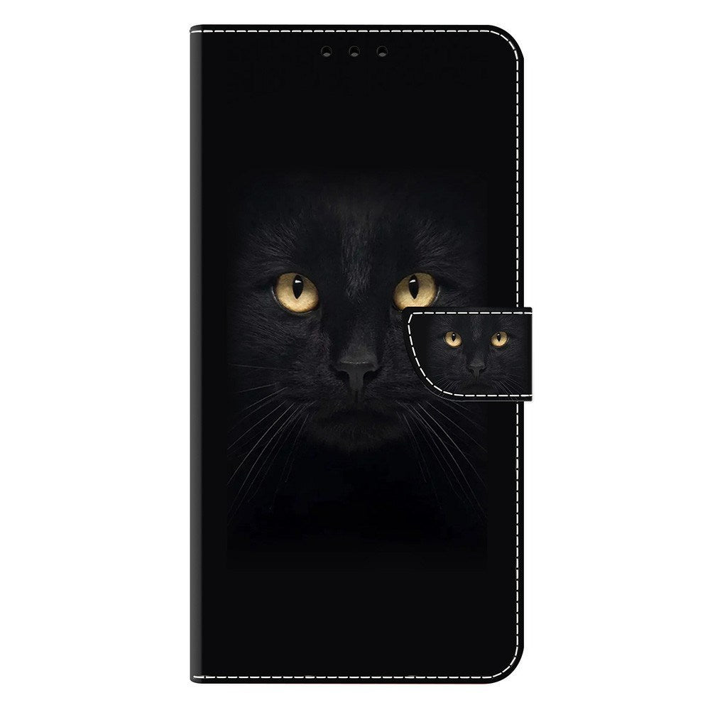 Samsung Galaxy A37 EIDERWOOD Flipcover m. Kortholder & Ståfunktion - Sort Kat