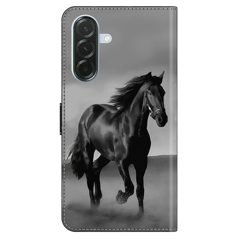 Samsung Galaxy A57 EIDERWOOD Flipcover m. Kortholder & Ståfunktion - Hest