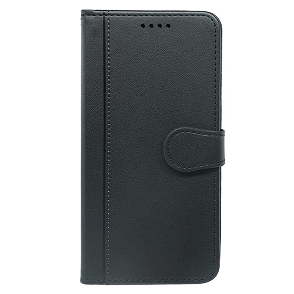 Google Pixel 10a EIDERWOOD Kunstlæder Flip Cover m. Kortholder & Ståfunktion - Sort