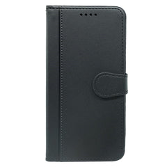 Google Pixel 10a EIDERWOOD Kunstlæder Flip Cover m. Kortholder & Ståfunktion - Sort