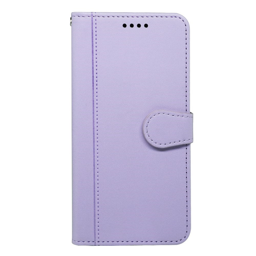 Google Pixel 10a EIDERWOOD Kunstlæder Flip Cover m. Kortholder & Ståfunktion - Lilla