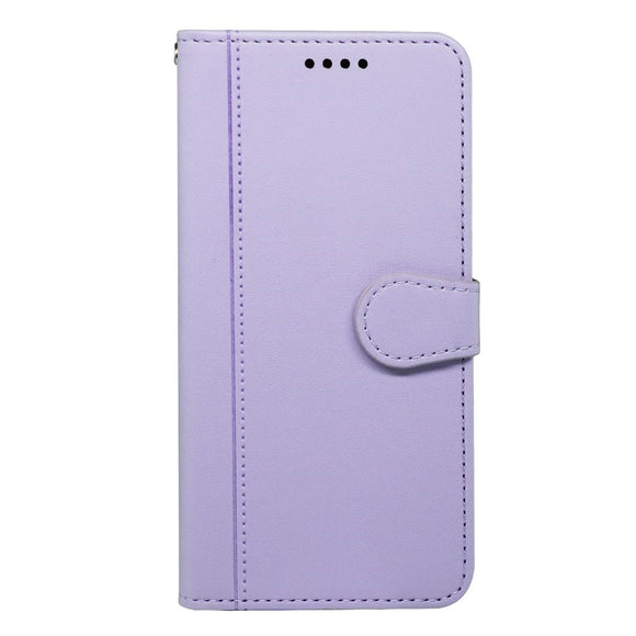 Google Pixel 10a EIDERWOOD Kunstlæder Flip Cover m. Kortholder & Ståfunktion - Lilla