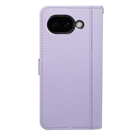 Google Pixel 10a EIDERWOOD Kunstlæder Flip Cover m. Kortholder & Ståfunktion - Lilla