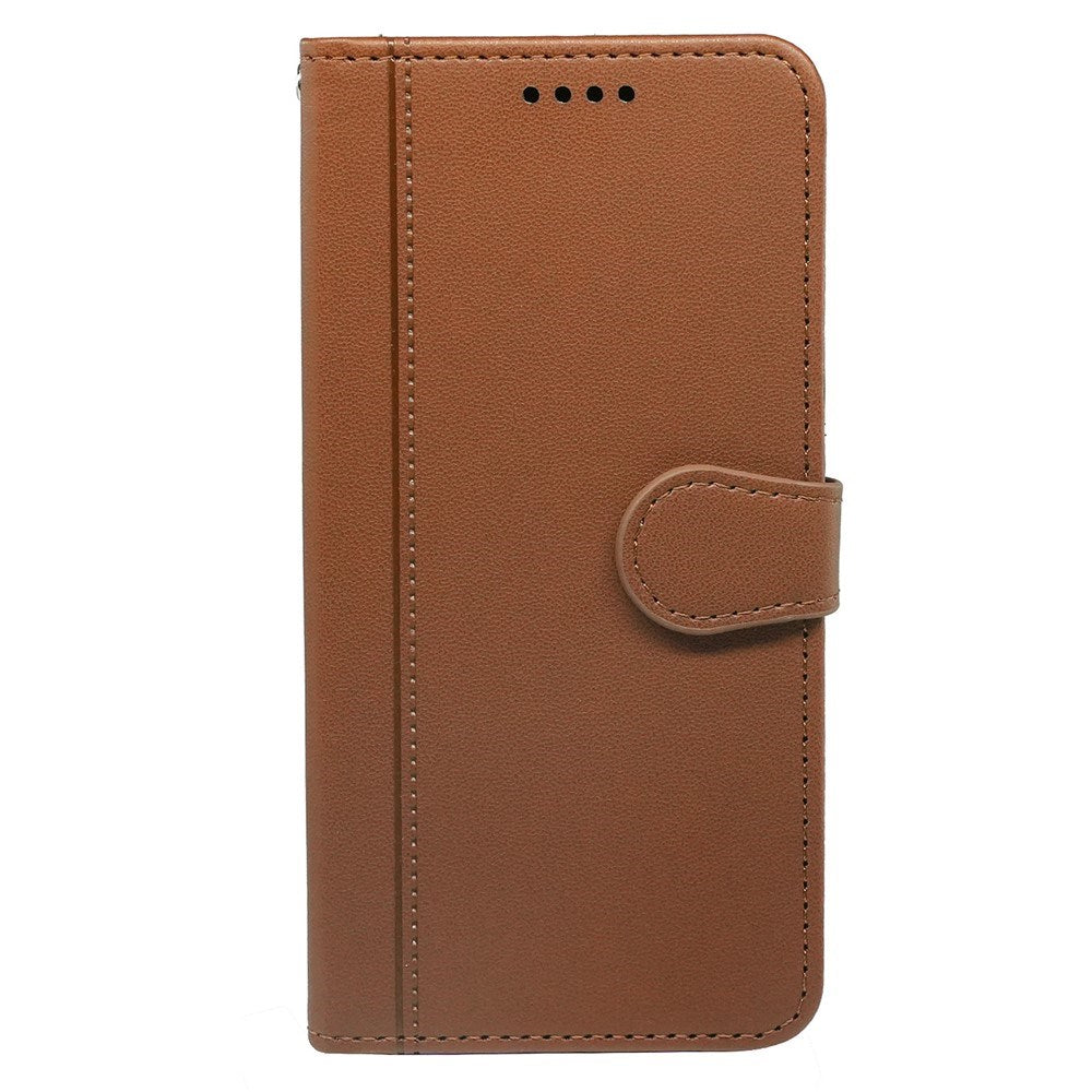 Google Pixel 10a EIDERWOOD Kunstlæder Flip Cover m. Kortholder & Ståfunktion - Brun