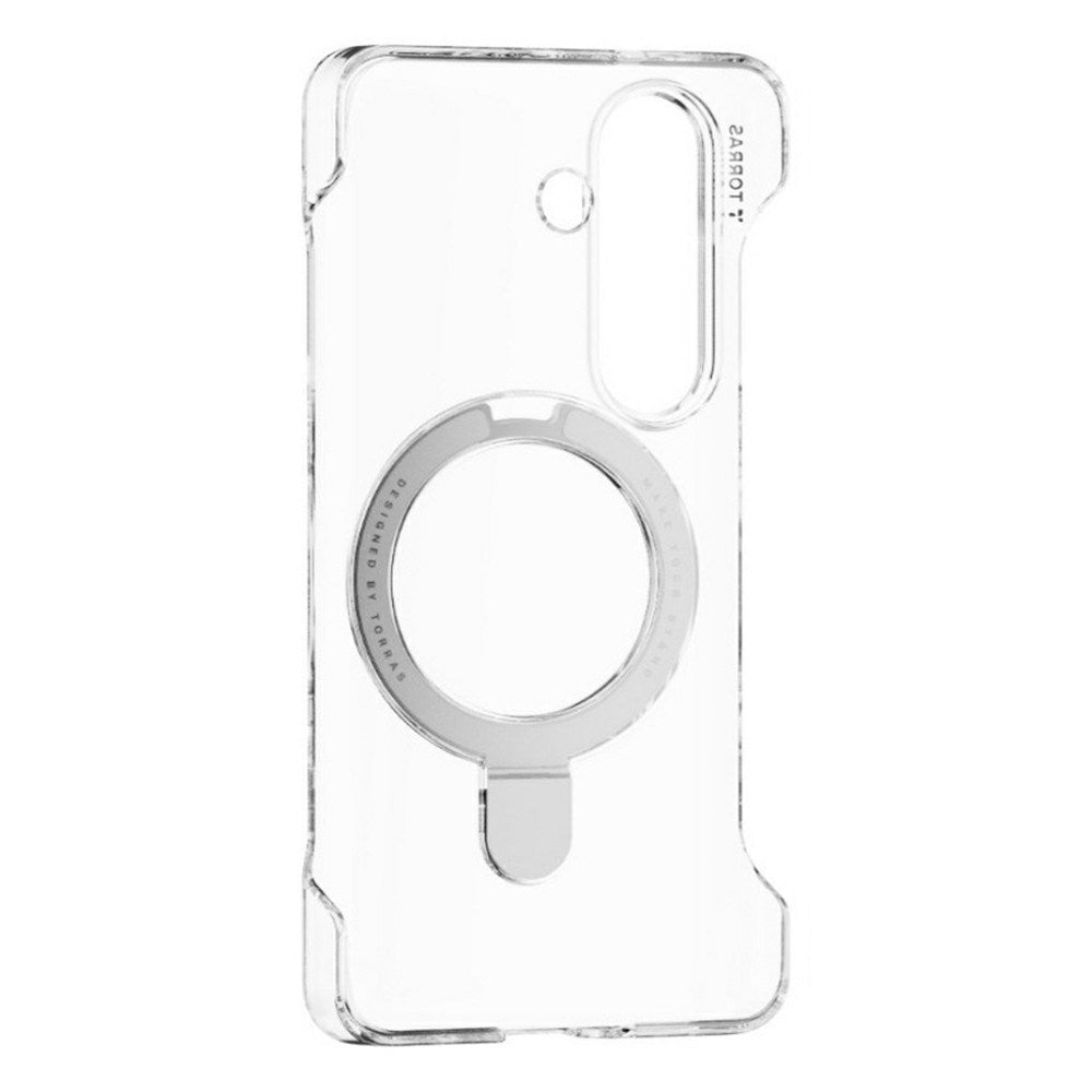 Samsung Galaxy S26 TORRAS Ostand Q1 Slim Hårdt Plast Cover m. Kickstand - MagSafe Kompatibel - Gennemsigtig