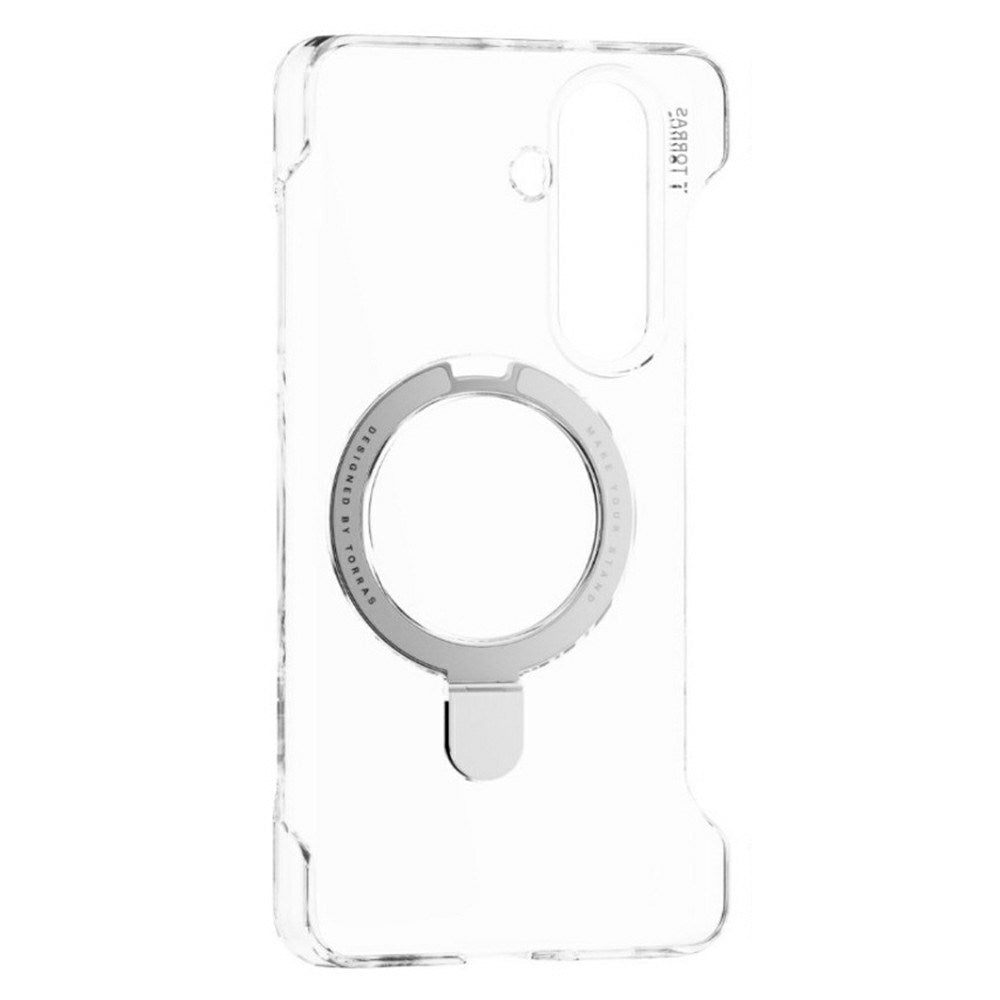 Samsung Galaxy S26+ (Plus) TORRAS Ostand Q1 Slim Hårdt Plast Cover m. Kickstand - MagSafe Kompatibel - Gennemsigtig