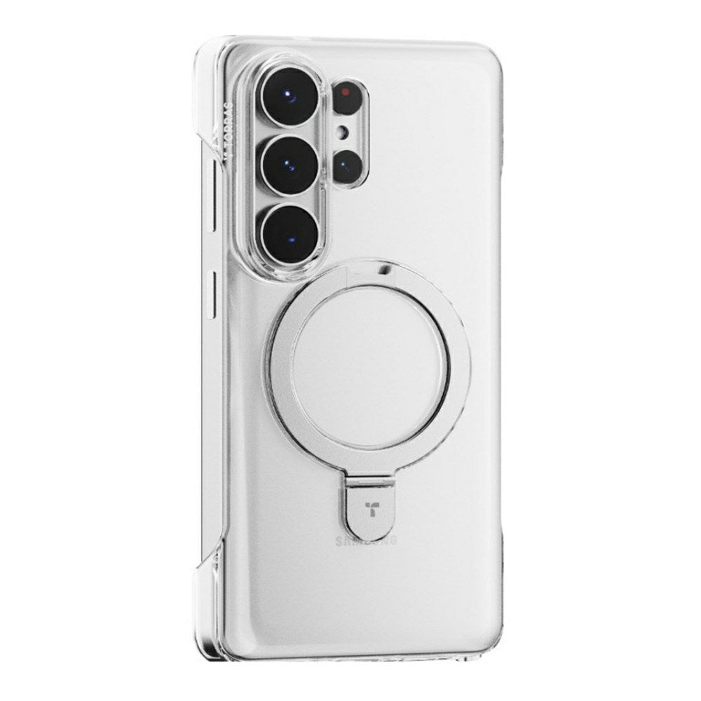 Samsung Galaxy S26 Ultra TORRAS Ostand Q1 Slim Hårdt Plast Cover m. Kickstand - MagSafe Kompatibel - Gennemsigtig