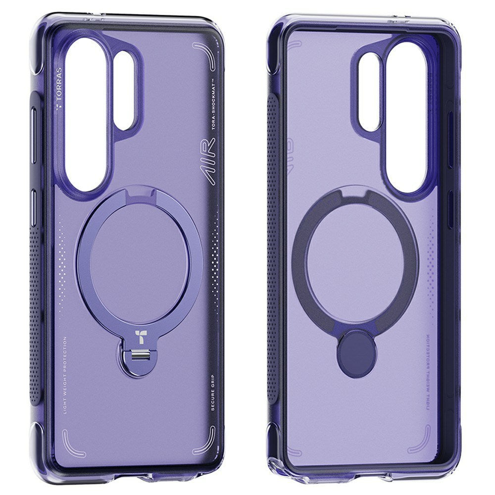 Samsung Galaxy S26 Ultra TORRAS Ostand Q3 Air Hybrid Plast Cover m. Kickstand - MagSafe Kompatibel - Lilla