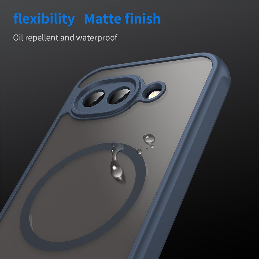 Google Pixel 10a EIDERWOOD Mat Hybrid Plast Cover - MagSafe Kompatibel - Blå
