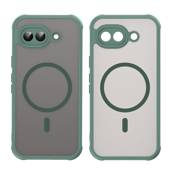 Google Pixel 10a EIDERWOOD Mat Hybrid Plast Cover - MagSafe Kompatibel - Grøn