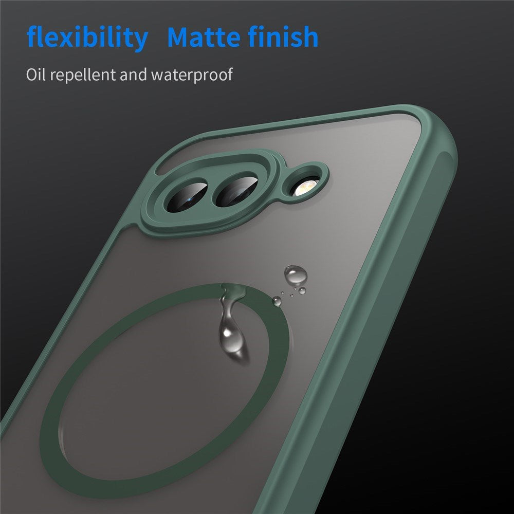 Google Pixel 10a EIDERWOOD Mat Hybrid Plast Cover - MagSafe Kompatibel - Grøn