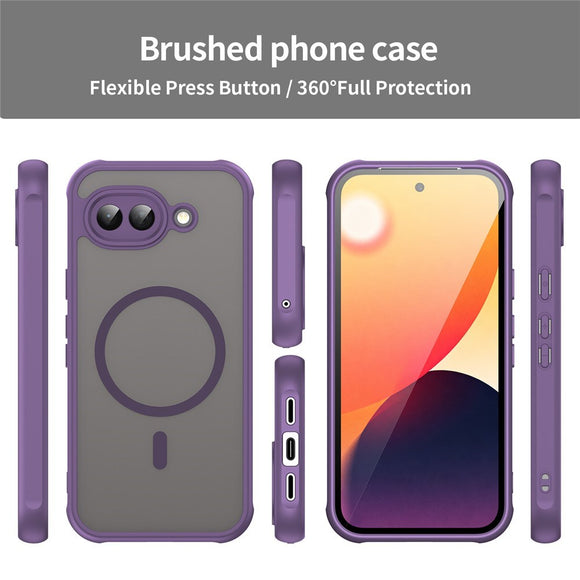Google Pixel 10a EIDERWOOD Mat Hybrid Plast Cover - MagSafe Kompatibel - Lilla