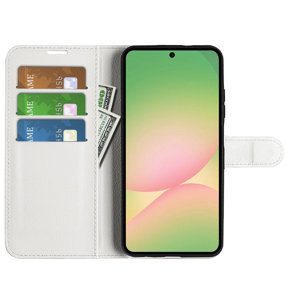 EIDERWOOD Samsung Galaxy A57 Kunstlæder Flip Cover m. Kortholder & Ståfunktion - Hvid
