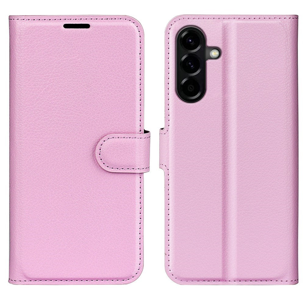 EIDERWOOD Samsung Galaxy A57 Kunstlæder Flip Cover m. Kortholder & Ståfunktion - Lyserød