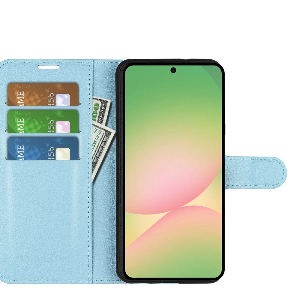 EIDERWOOD Samsung Galaxy A57 Kunstlæder Flip Cover m. Kortholder & Ståfunktion - Blå