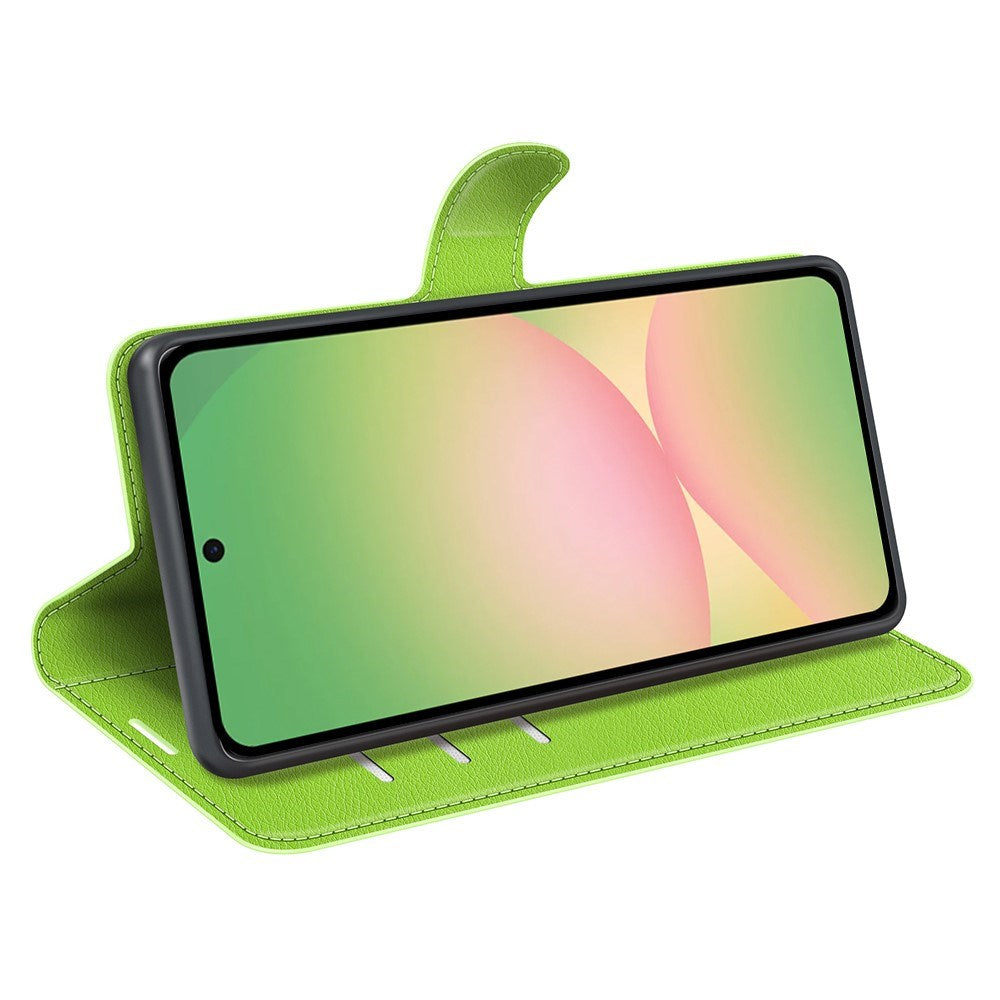 EIDERWOOD Samsung Galaxy A57 Kunstlæder Flip Cover m. Kortholder & Ståfunktion - Grøn