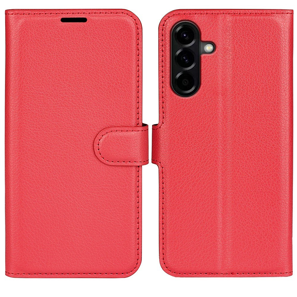 EIDERWOOD Samsung Galaxy A57 Kunstlæder Flip Cover m. Kortholder & Ståfunktion - Rød