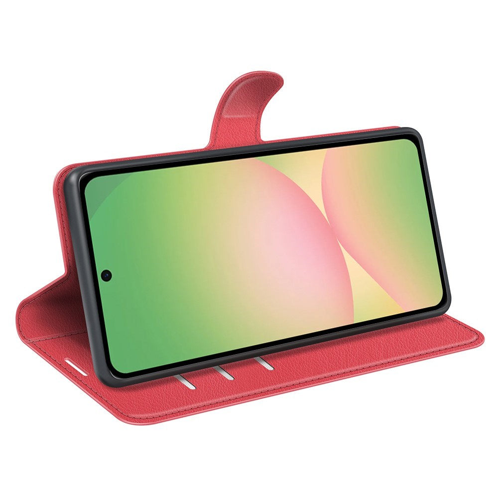 EIDERWOOD Samsung Galaxy A57 Kunstlæder Flip Cover m. Kortholder & Ståfunktion - Rød