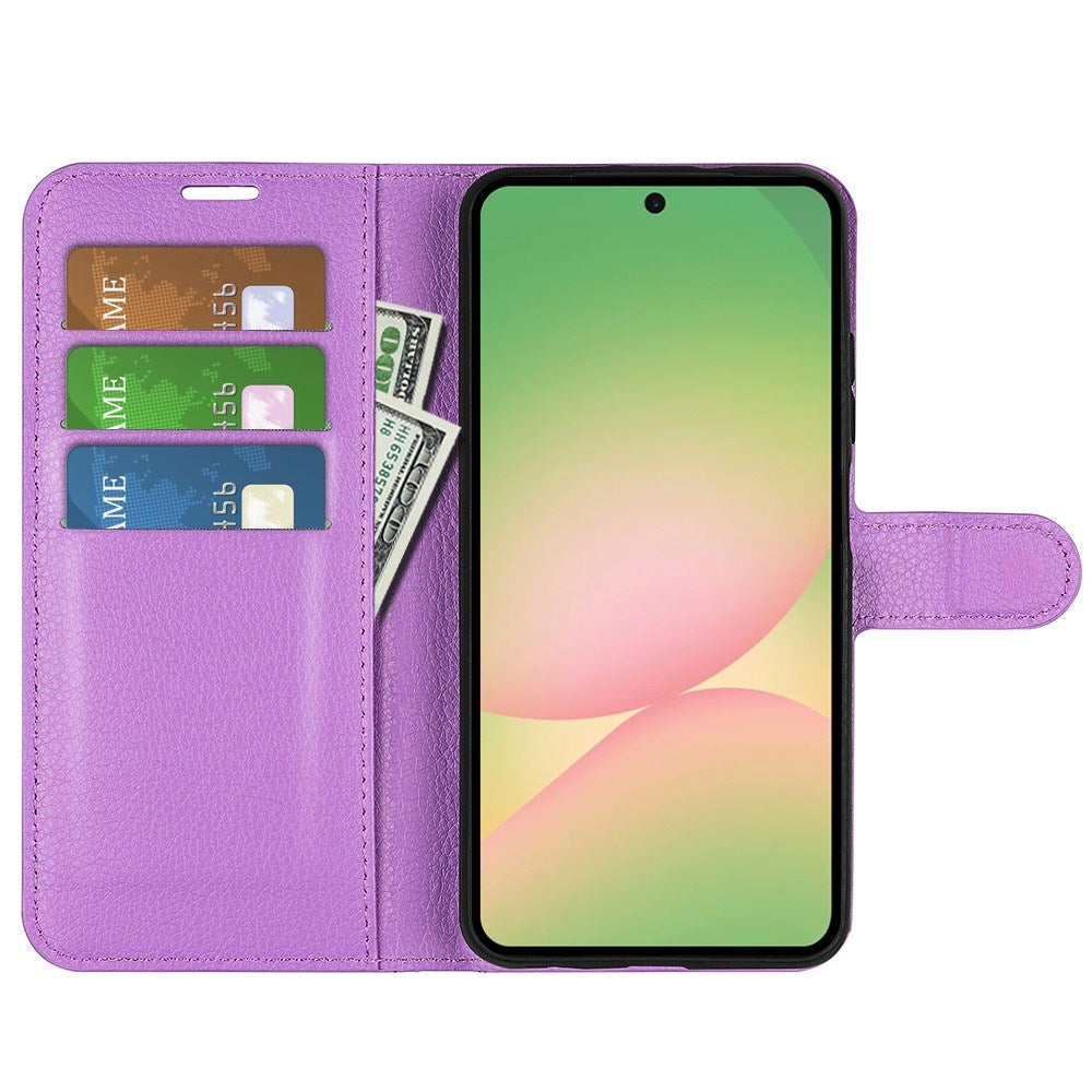 EIDERWOOD Samsung Galaxy A57 Kunstlæder Flip Cover m. Kortholder & Ståfunktion - Lilla
