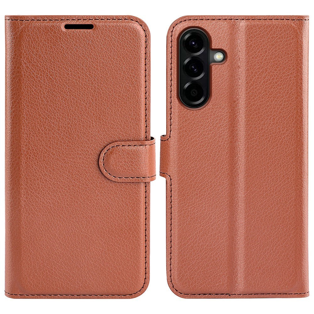 EIDERWOOD Samsung Galaxy A57 Kunstlæder Flip Cover m. Kortholder & Ståfunktion - Brun