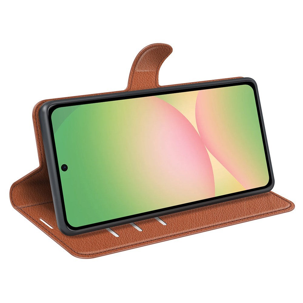 EIDERWOOD Samsung Galaxy A57 Kunstlæder Flip Cover m. Kortholder & Ståfunktion - Brun