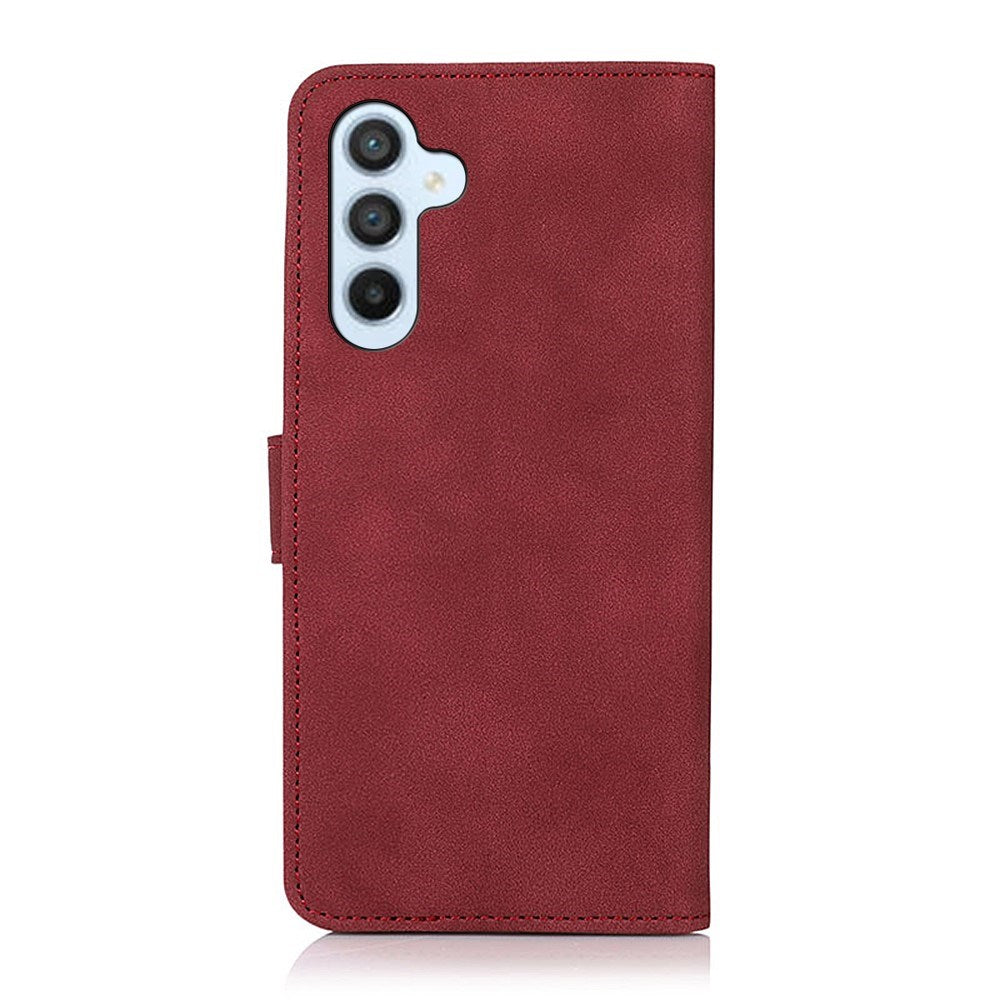 Samsung Galaxy A37 Kunstlæder Flipcover m. Kortholder - Rød