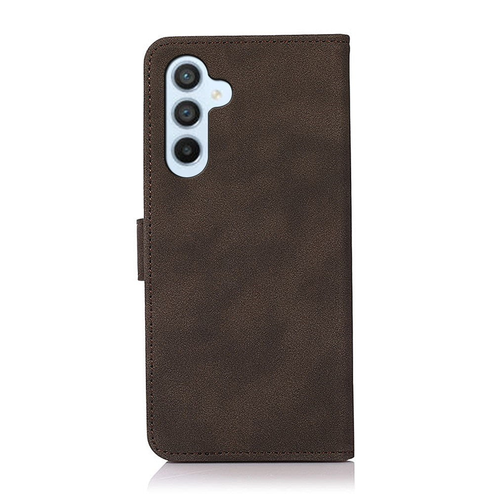 Samsung Galaxy A37 Kunstlæder Flipcover m. Kortholder - Brun
